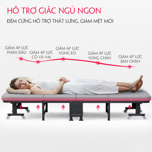 Giường gấp 4 khúc Xfurniture B002 - Hình ảnh 6